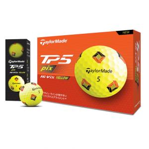 テーラーメイド TMJ24 TP5 pix YLW イエロー N9509001 1スリーブ 3球入 ゴルフ 公認球 TaylorMade｜alpen-group