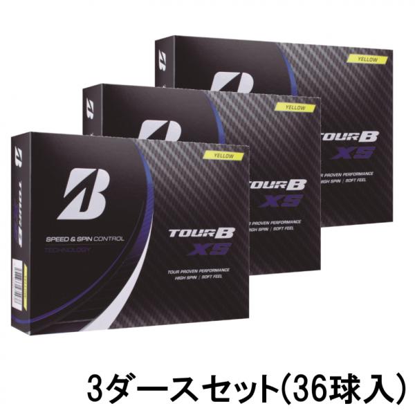 3ダースセット ブリヂストン ツアービー 2022 TOUR B XS イエロー S2YXJ ゴルフ...