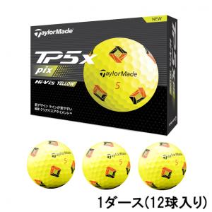 テーラーメイド TMJ24 TP5x pix YLW イエロー N9509301 1ダース 12球入 ゴルフ 公認球 TaylorMade｜alpen-group