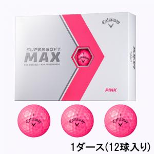 キャロウェイ スーパソフト マックス ピンク SUPERSOFT MAX PNK 23 3B PK JV 4518909297 1ダース 12球入 ゴルフ 公認球 Callaway｜alpen-group