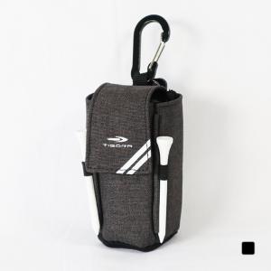 ティーオフ TEE-OFF ゴルフ ボールホルダー 2球入れ ( シルバー