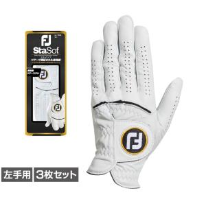 フットジョイ ゴルフグローブ 左 ステイソフ FGSS23 3枚セット 6665105126 メンズ FOOT JOY FJ｜アルペングループヤフー店