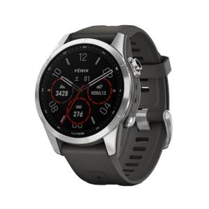 距離計 ガーミン フェニックス 7S Silver / Graphite ゴルフ 距離測定器 時計 ナビ GPS GPSナビ みちびき GARMIN Fenix｜alpen-group