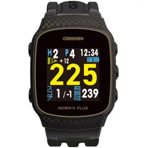 距離計 グリーンオン ザ・ゴルフウォッチ ノルム2プラス G020B ゴルフ 距離測定器 時計 ナビ GPS GPSナビ みちびき GREEN ON