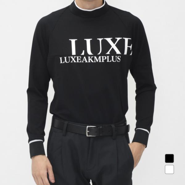 リュクスエイケイエムプラス ゴルフウェア 長袖シャツ 秋 冬 CHEST LOGO MOCK NEC...