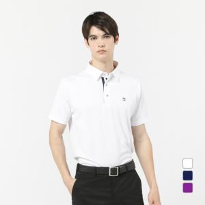 マンシングウェア ゴルフウェア 半袖シャツ 春 夏 SUNSCREENジャカード