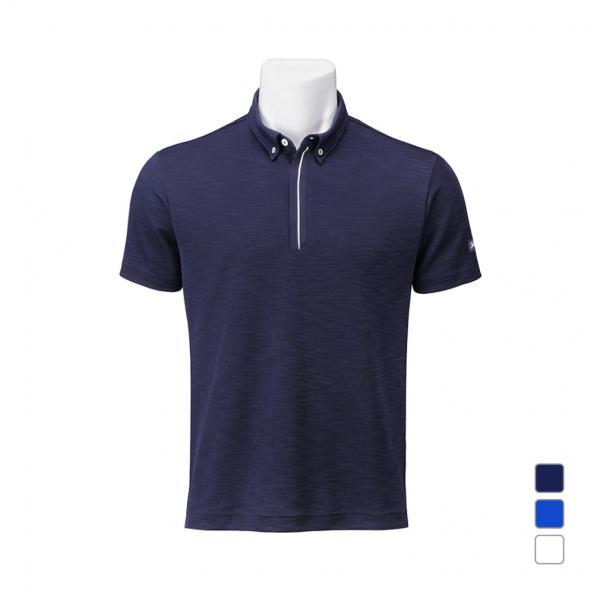 タイトリスト ゴルフウェア 半袖シャツ 春 夏 スラブ調フライフロント シャツ TKPMS117J ...