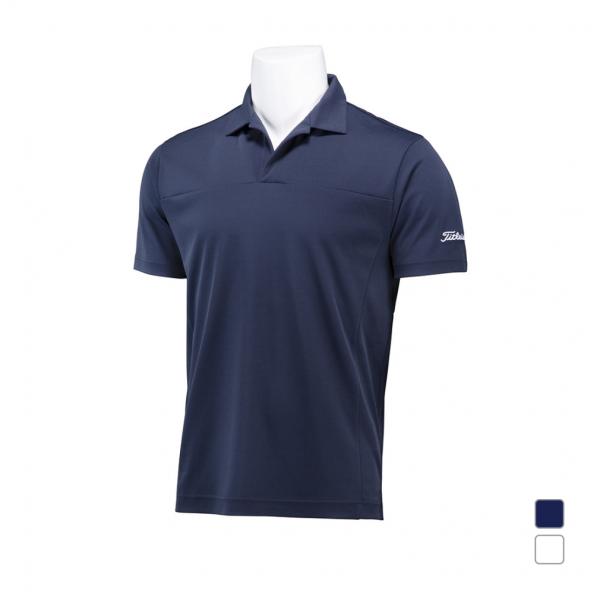 タイトリスト ゴルフウェア 半袖シャツ 春 夏 トリアセコンカノコ ワイドカラーシャツ TLPMS1...