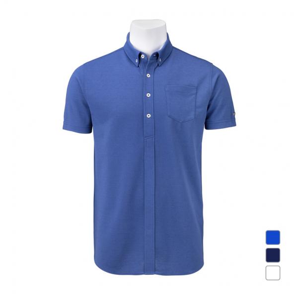 タイトリスト ゴルフウェア 半袖シャツ 春 夏 アサコンカノコ ボタンダウンシャツ TLPMS119...