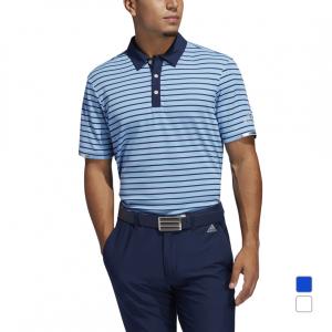 アディダス ゴルフウェア 半袖シャツ HEAT.RDY ストライプ ボタンダウン GLB51 メンズ adidas