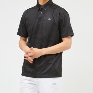 ニューエラ ゴルフウェア 春 夏 半袖シャツ ブラック 12674312 メンズ NEW ERA