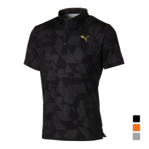 プーマ ゴルフウェア 半袖シャツ グラフィック ジャカード SS ポロシャツ 930011 メンズ PUMA