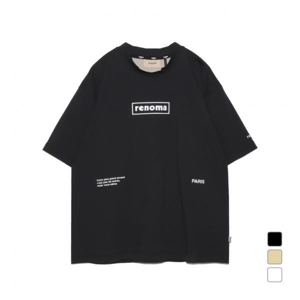 レノマ ゴルフウェア 半袖シャツ 春 夏 BACK SWITCHING CREW NECK T SS...