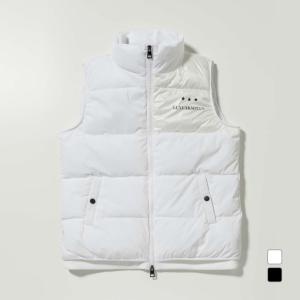 リュクスエイケイエムプラス ゴルフウェア 中綿ベスト 秋 冬 BIG BACK LOGOVEST LAO-22005 メンズ LUXE AKM PLUS