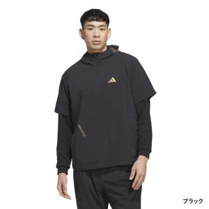 アディダス ゴルフウェア 半袖ウインドブレーカ...の詳細画像1
