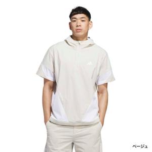 アディダス ゴルフウェア 半袖ウインドブレーカ...の詳細画像2
