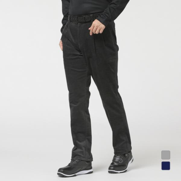 ティゴラ ゴルフウェア ロングパンツ 秋 冬 多ポケット ツイルコーデュロイ ワイドストレートパンツ...