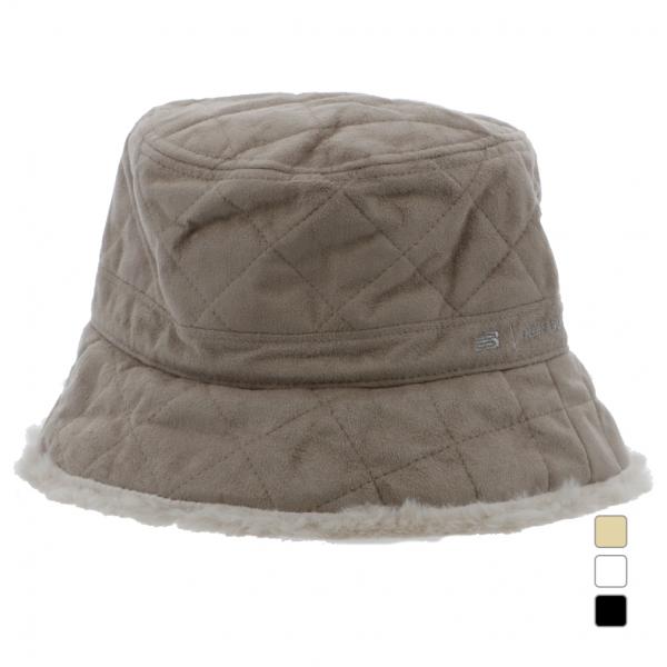 ニューバランス レディース ゴルフウェア ハット 秋 冬 QUILTED BUCKET HAT 01...