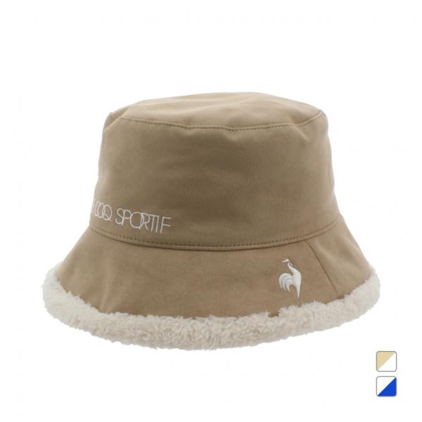 ルコックスポルティフ ゴルフ レディース ゴルフウェア ハット 秋 冬 リバーシブルボアハット LG...