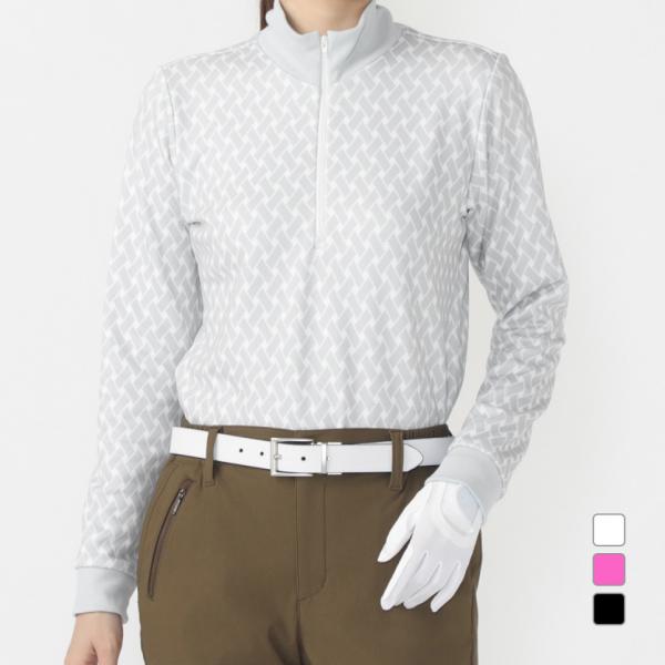 ティゴラ レディース ゴルフウェア 長袖シャツ 秋 冬 アイヒート裏シャギージップシャツ TR-1L...