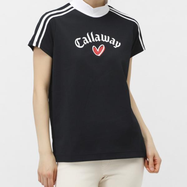 キャロウェイ レディース ゴルフウェア 半袖シャツ 春 夏 LOVE 半袖モックネックシャツ C25...