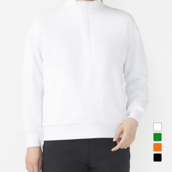 ティゴラ レディース ゴルフウェア 長袖トレーナー 秋 冬 T.長袖ハーフジップ トレーナー 吸水速...