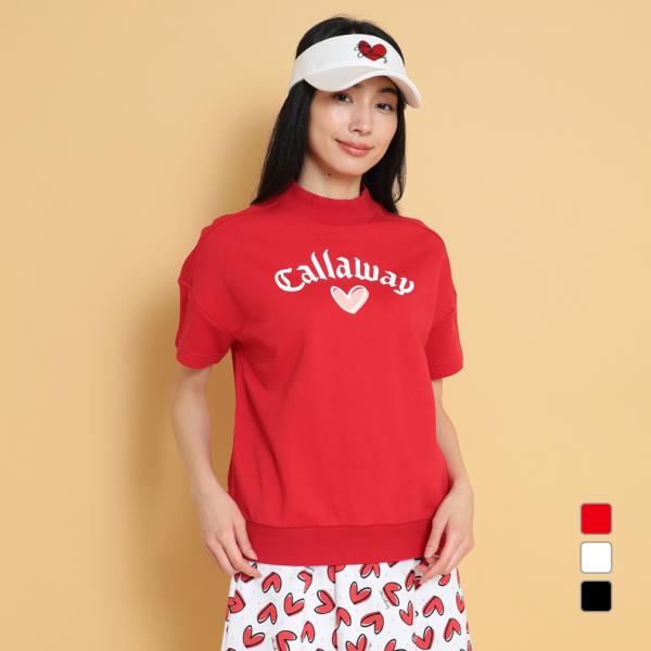 キャロウェイ レディース ゴルフウェア 半袖トレーナー 春 夏 LOVE 半袖スウェット C2511...
