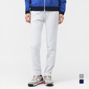 and per se（アンパスィ） パンツ 白 ワッペンネイビー 裏起毛