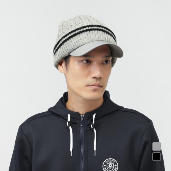 ティゴラ ゴルフウェア ニット帽子 秋 冬 アイヒート ツバ付きニット帽子 TR-1C1535KC-...