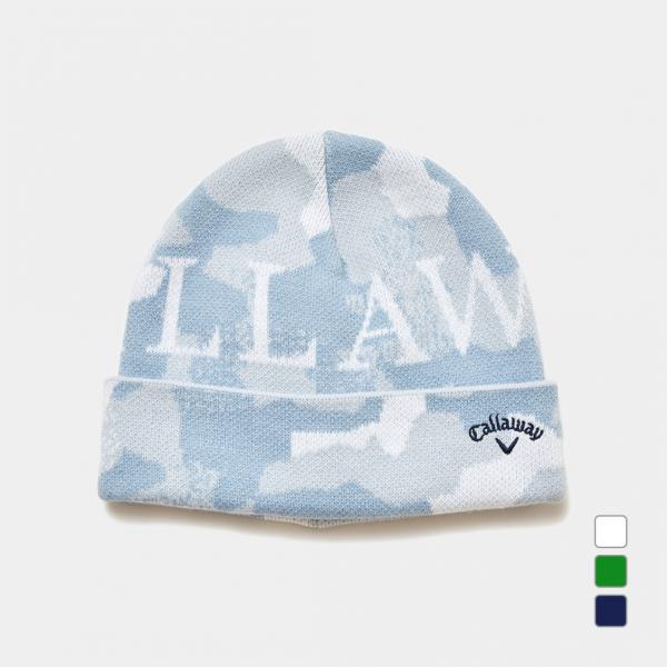 キャロウェイ ゴルフウェア ニット帽子 秋 冬 迷彩柄ビーニー C23291120 メンズ Call...