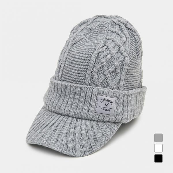 キャロウェイ ゴルフウェア ニット帽子 秋 冬 ツバ付きニットキャップ C25291121 メンズ ...