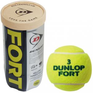 ダンロップ FORT フォート 2球缶 DFFYL2TIN 2球入り 硬式テニス プレッシャーボール DUNLOP｜alpen-group