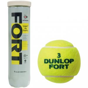 ダンロップ FORT フォート 4球缶 DFCPFYLP4T 4球入り 硬式テニス プレッシャーボール DUNLOP｜alpen-group