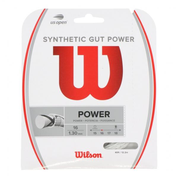 ウイルソン SYNTHETIC GUT POWER 16 WH シンセティックガット パワー16 ホ...