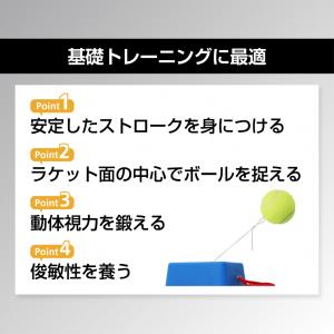 ティゴラ 硬式テニストレーナー 練習用ゴム付き...の詳細画像2