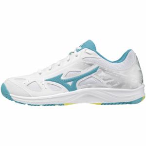 ミズノ ブレイクショット3 AC 61GA214025 レディース テニス オールコート用シューズ 2E : ホワイト×サックスブルー MIZUNO