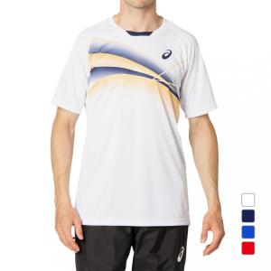 アシックス メンズ テニス 半袖Tシャツ ショートスリーブトップ SSトップ 2041A180 asics｜alpen-group