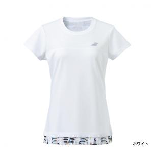 バボラ レディス テニス 半袖Tシャツ PUR...の詳細画像2