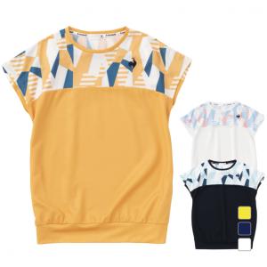 ルコック レディス テニス 半袖Tシャツ 涼感グラフィックゲームシャツ