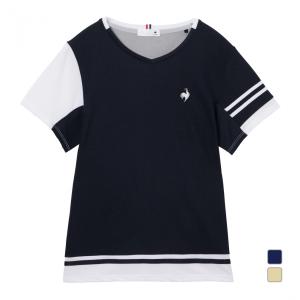 ルコック レディス テニスウェア 半袖Tシャツ 冷感ゲームシャツ 接触冷感/UPF30/消臭/JTA公認 LN6SHT31L le coq sportif