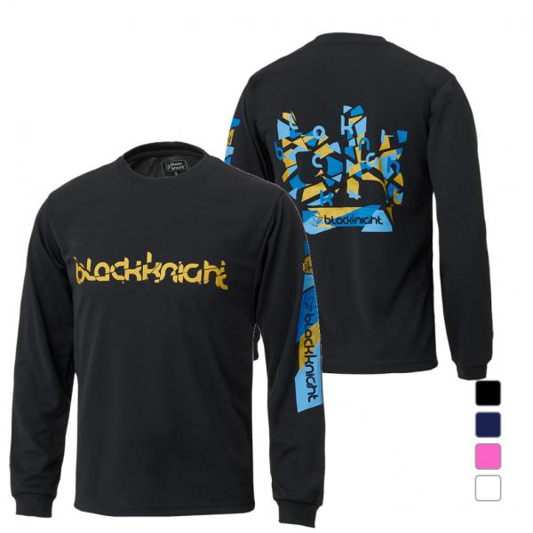 ブラックナイト メンズ レディス テニス 長袖Tシャツ T-4200U 吸汗速乾・UVケア Blac...