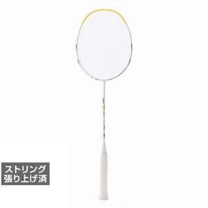 ティゴラ バドミントン協会合格 カーボンラケット TR-2MG3060 WH バドミントン 張り上がりラケット : ホワイト×イエロー TIGORA｜アルペングループヤフー店