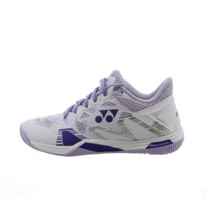 ヨネックス パワークッションエクリプションZウィメン SHBELZ3L レディス バドミントン シューズ 2E : ホワイト×パープル YONEX