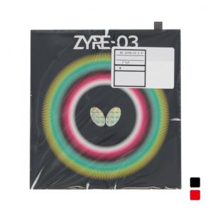 バタフライ ザイア03 06140 卓球 ラバー 裏ソフト 黒/赤 2.5/2.7 卓球ラバー BUTTERFLY