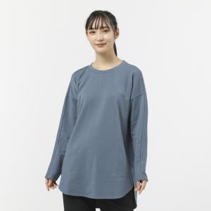 ダンスキン レディース フィットネス 長袖 Tシャツ SOLAR COMFORT WARM L/S TOP DC522325 UD ： グレイシュブルー DANSKIN