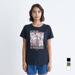 2024春夏 ロキシー レディース サーフ 半袖Tシャツ GETTING LOST IN PARAD...