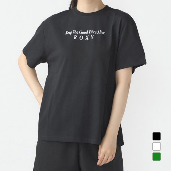 ロキシー レディース サーフ 半袖Tシャツ KEEP THE GOOD VIBES ALIVE RS...