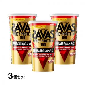 ザバス WHEY PROTEIN ホエイプロテイン 100 ココア味 280g 3個セット まとめ売り SAVAS｜alpen-group