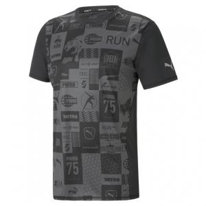 プーマ メンズ 陸上/ランニング 半袖Tシャツ RUN FAVORITE AOP FOR ALL TIME SS Tシャツ M 523682 : ブラック PUMA