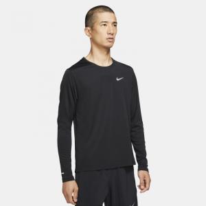 ナイキ メンズ 陸上 ランニング 長袖Tシャツ DF UV マイラー L/S トップ DD4577 010 : ブラック NIKE